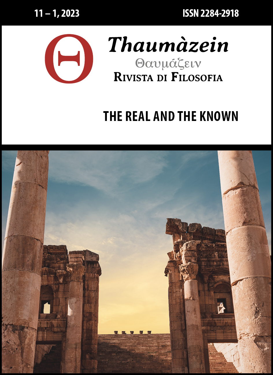 					View Vol. 11 No. 1 (2023): The Real and the Known
				